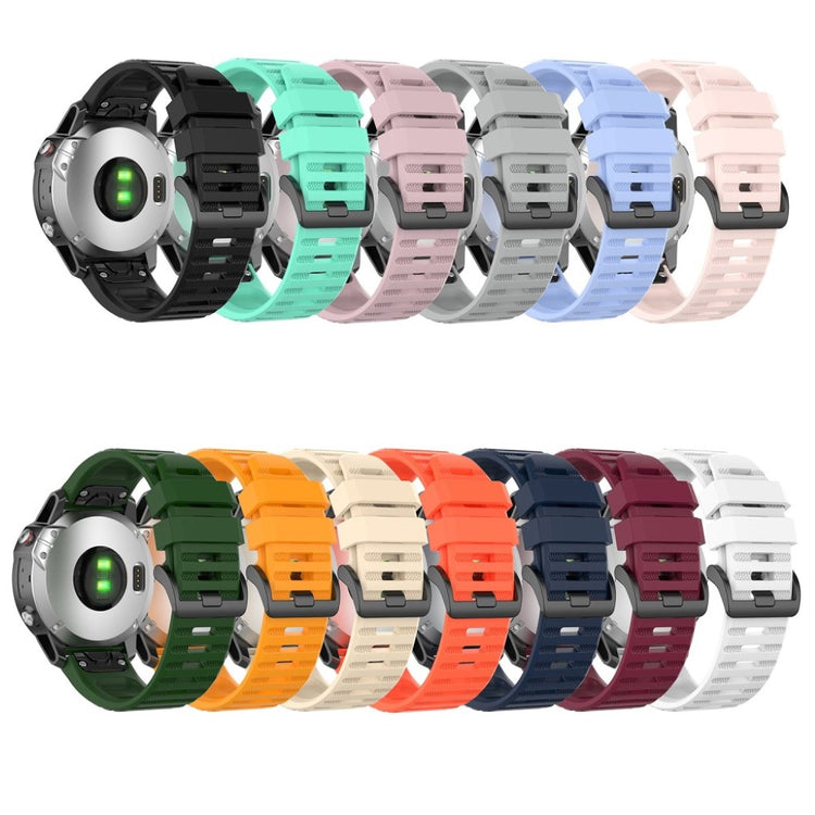 Mega kønt Garmin Fenix 6 Silikone Rem - Sort#serie_1