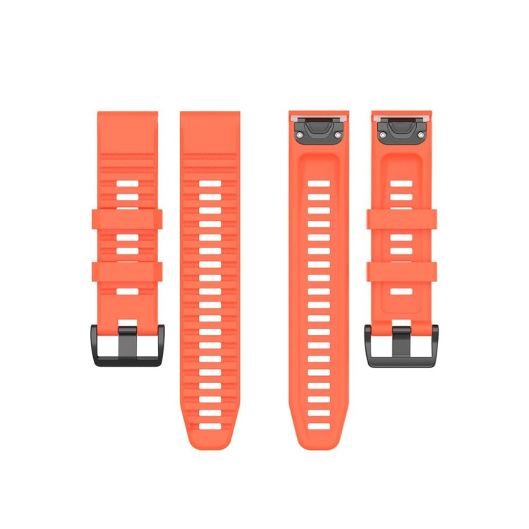 Mega kønt Garmin Fenix 6 Silikone Rem - Orange#serie_12
