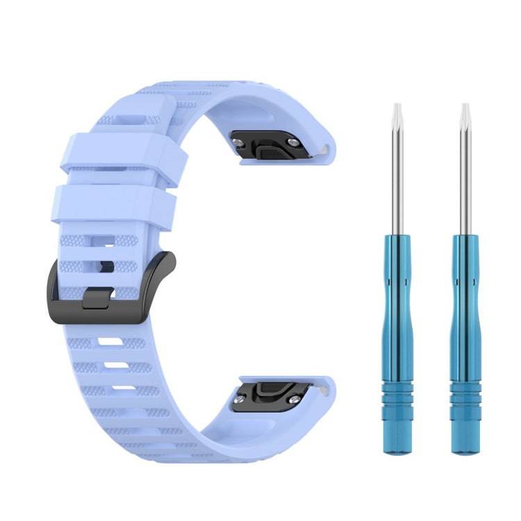 Mega kønt Garmin Fenix 6 Silikone Rem - Blå#serie_7