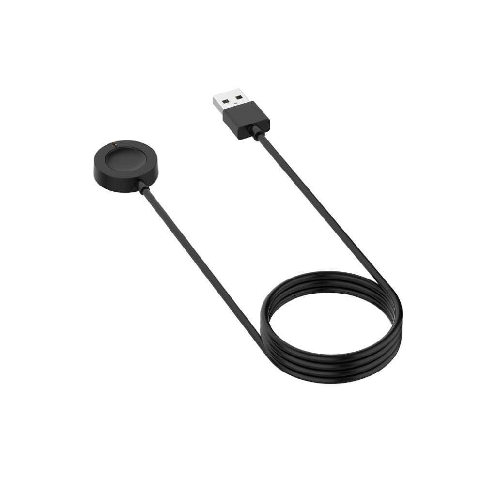 1m Universal Smartwatch USB Opladningskabel - Sort#serie_1