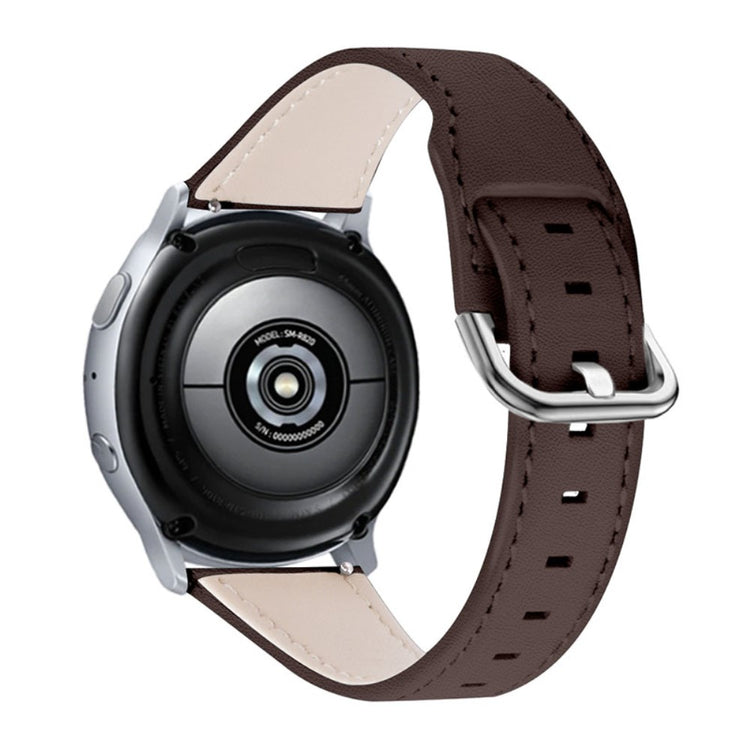 Haylou Solar LS05 / Xiaomi Mi Watch Color Ægte læder Rem - Brun#serie_2