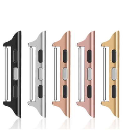 1 Pair Stainless Steel Adapter Apple Watch Series 41mm - 40mm - 38mm , 22mm Watch Strap Connector - Gold - Pink#serie_5