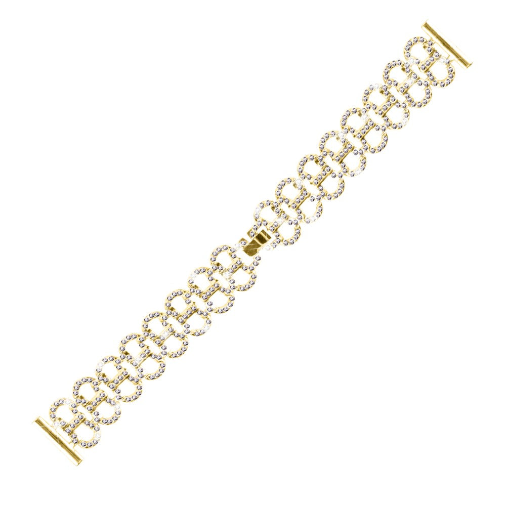 Garmin D2 Air X10 / Bounce Replacement band Rhinestones Decor Alloy Smartwatch Strap - Gold#serie_2