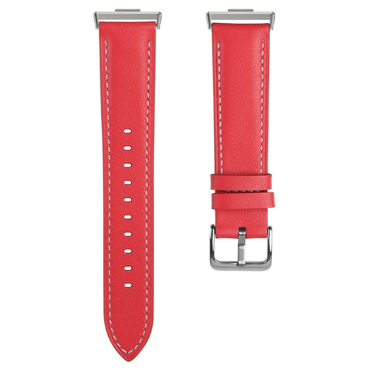 Huawei Watch Fit 3 Genuine Cow Leather Band Slim Watch Strap - Red#serie_4