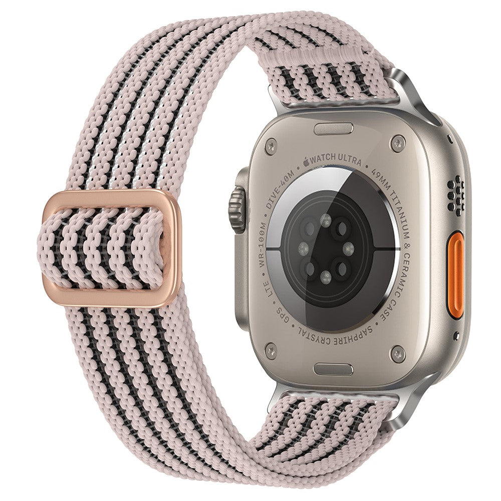 Breathable Nylon Strap Apple Watch Series 41mm - 40mm - 38mm Wrist Band - Pink#serie_6