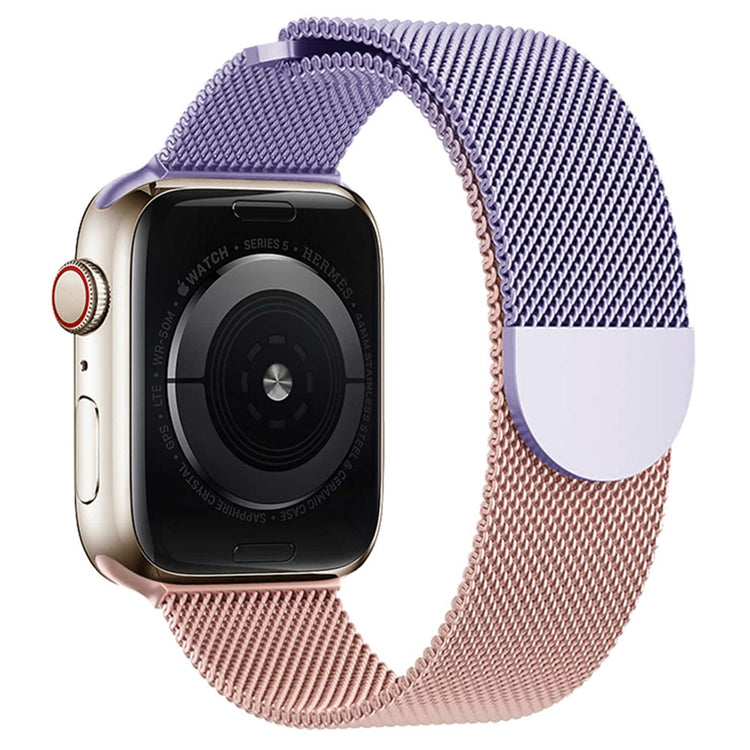 Apple Watch Series 7 8 9 41mm / 6 5 4 SE (2023) SE (2022) SE 40mm / 3 2 1 38mm Gradient Milanese Strap - Purple+Pink#serie_5