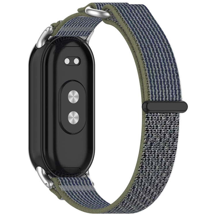 Xiaomi Smart Band 8 / Smart Band 8 NFC Watch Strap Breathable Nylon Sport Strap - Green+Grey#serie_6