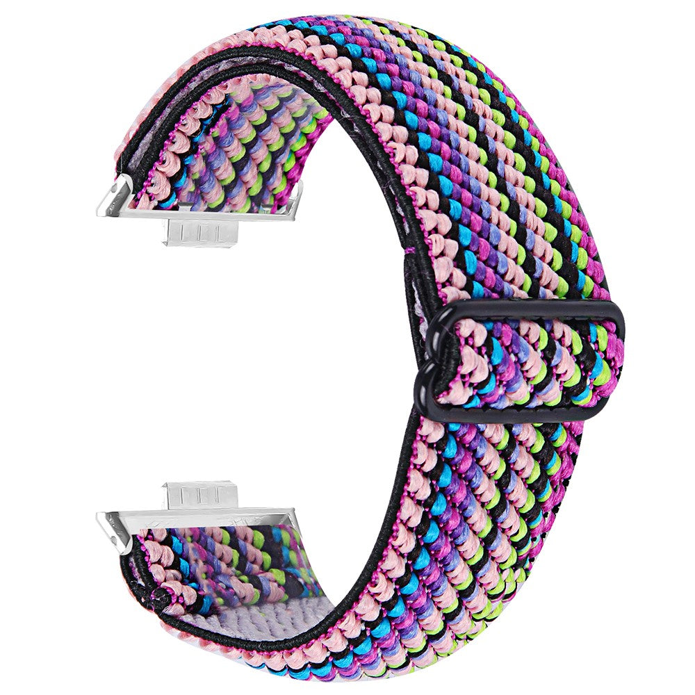 Huawei Watch Fit 3 Nylon Watch Strap Pattern Print Adjustable Elastic Wrist Band - 9##serie_7