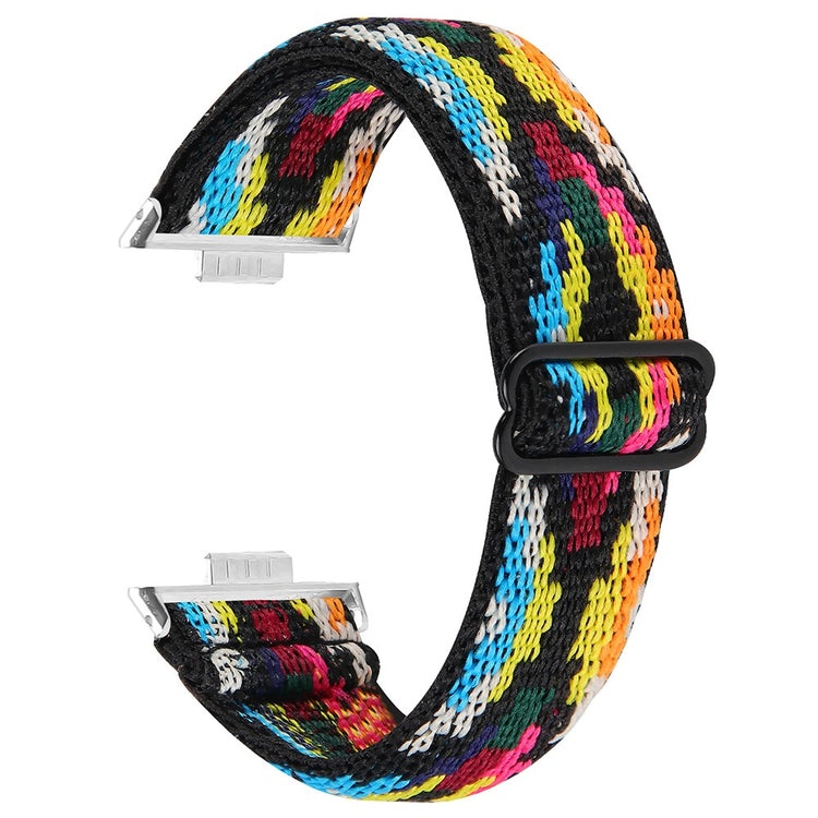 Huawei Watch Fit 3 Nylon Watch Strap Pattern Print Adjustable Elastic Wrist Band - 53##serie_15