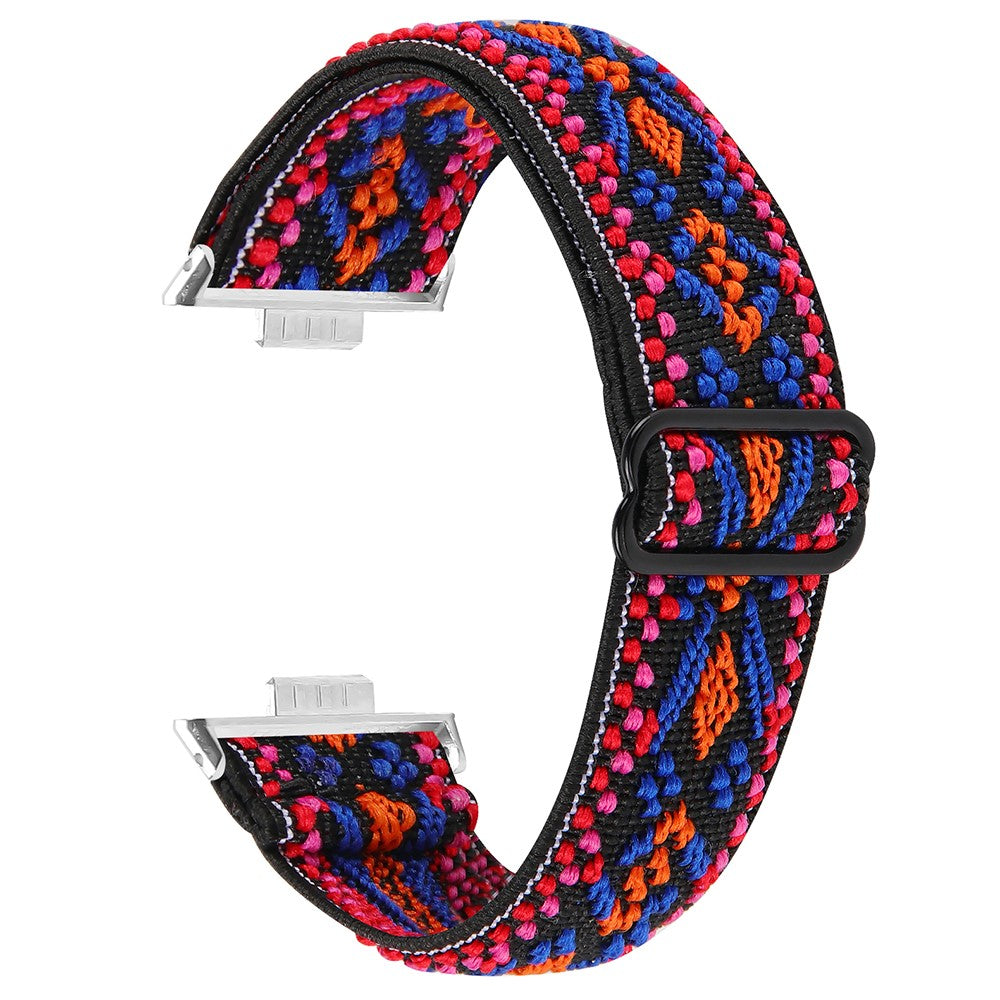 Huawei Watch Fit 3 Nylon Watch Strap Pattern Print Adjustable Elastic Wrist Band - 54##serie_16