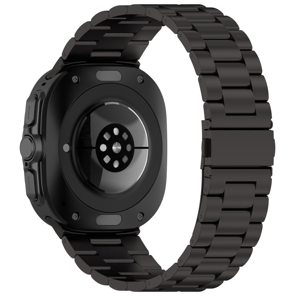 Samsung Galaxy Watch Ultra 47mm Metal Watch Band Three-Beads Steel Wrist Strap - Black#serie_1