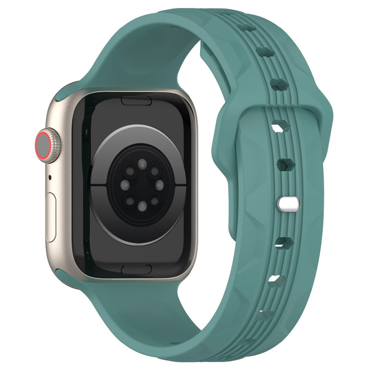 KALEBOL Apple Watch Series 41mm - 40mm - 38mm Silicone Watch Band Vertical Strip Texture - Green#serie_8