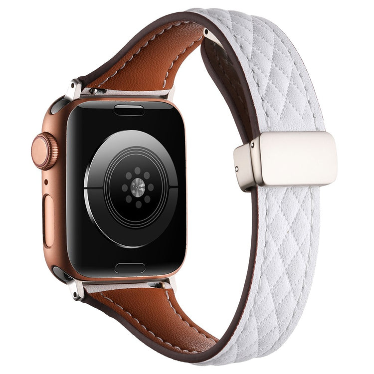 KALEBOL Apple Watch Series 41mm - 40mm - 38mm Genuine Leather Watch Strap - White#serie_2