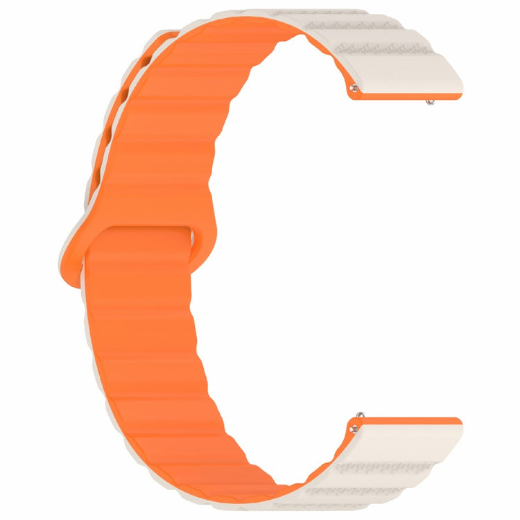 Huawei Watch 4 / 4 Pro / GT 4 46mm Magnetic Strap 22mm Universal Silicone Watch Band - Starlight+Orange#serie_3