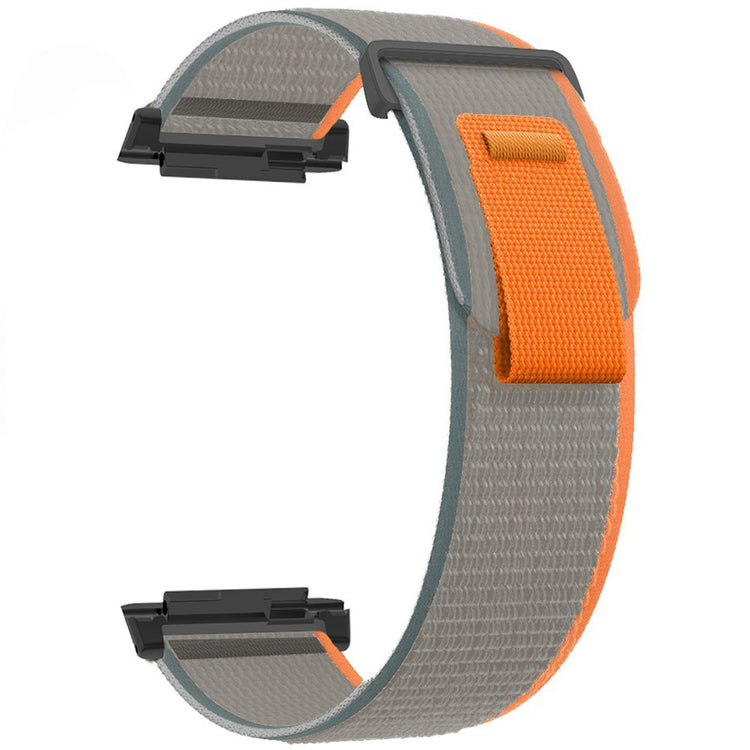 Xiaomi Watch H1 Nylon Watch Band Adjustable Loop Fastener Strap - Orange+Grey#serie_1