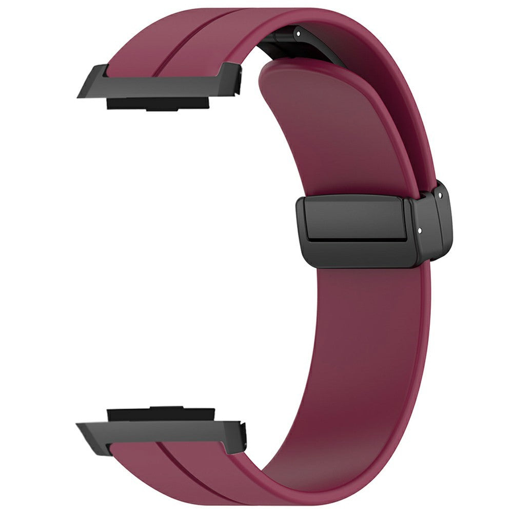 Xiaomi Watch H1 Watchband Soft Silicone Watch Strap with Magnetic Buckle - Wine Red#serie_8