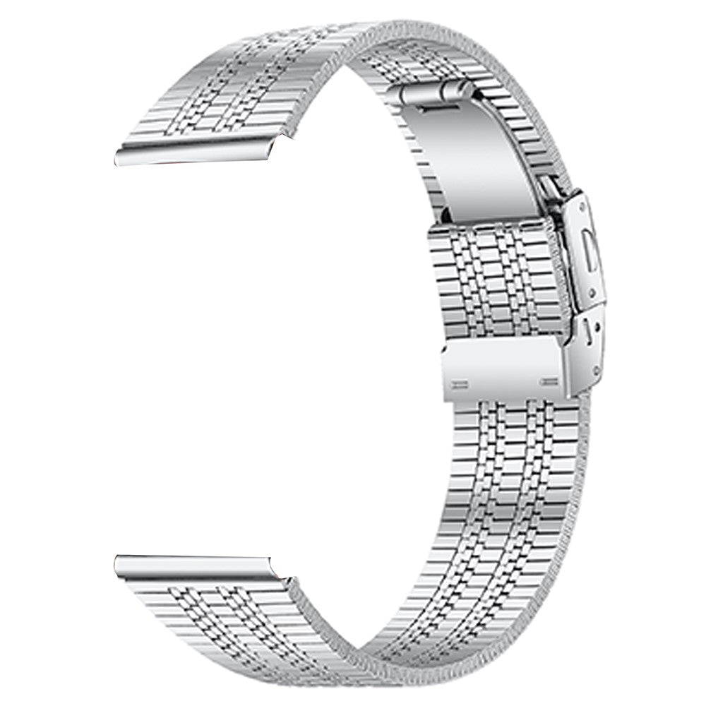 TicWatch Pro 2020 Watch Strap Stainless Steel Wrist Band with Folding Clasp Buckle - Silver#serie_003