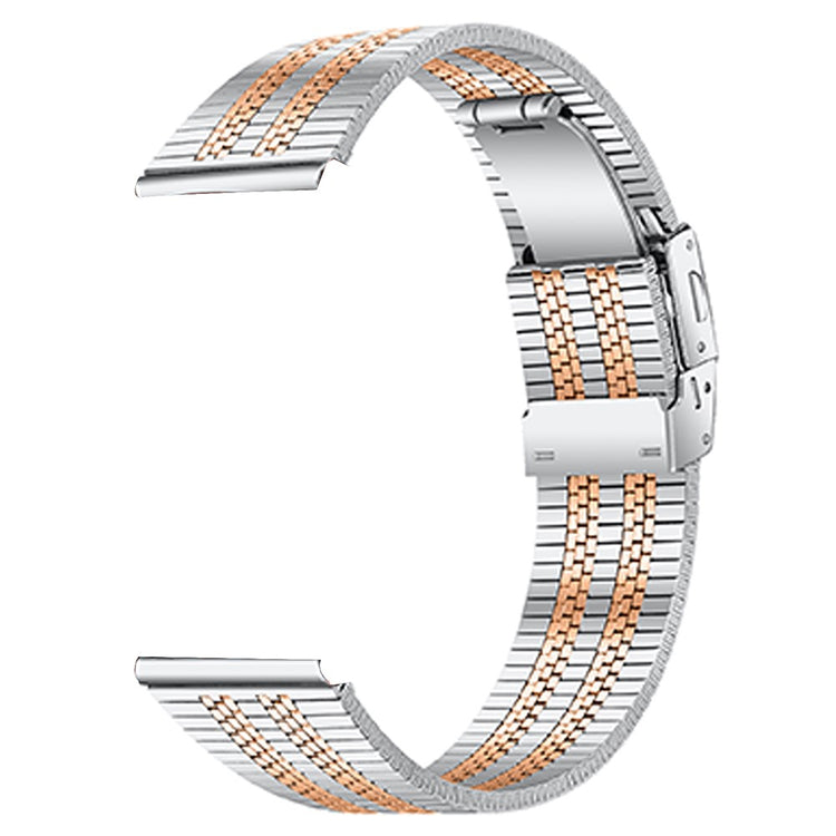 Fossil Gen 5 Carlyle Stainless Steel Band Five-Bead Watch Strap Replacement - Silver Rose Gold#serie_3