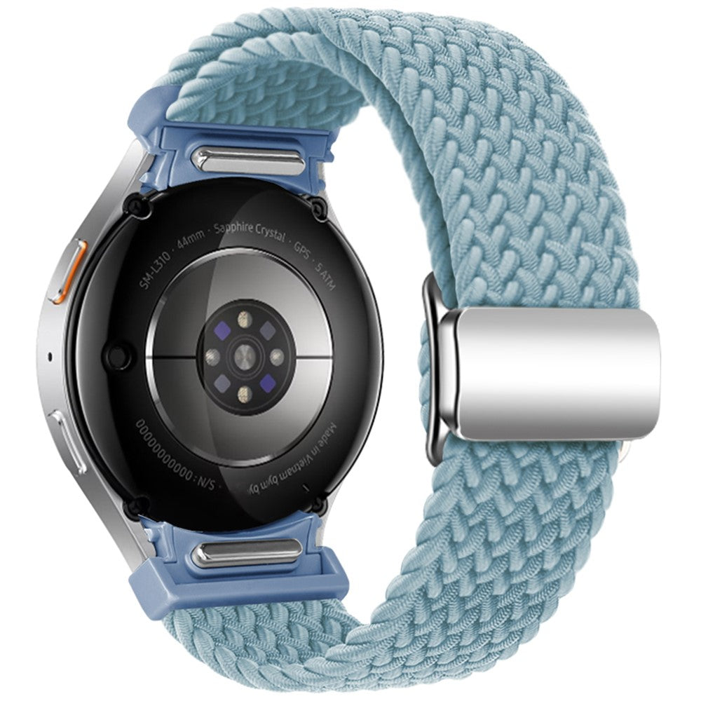 Samsung Galaxy Watch 20mm Braided Watch Band Magnetic Strap - Rock Blue#serie_25