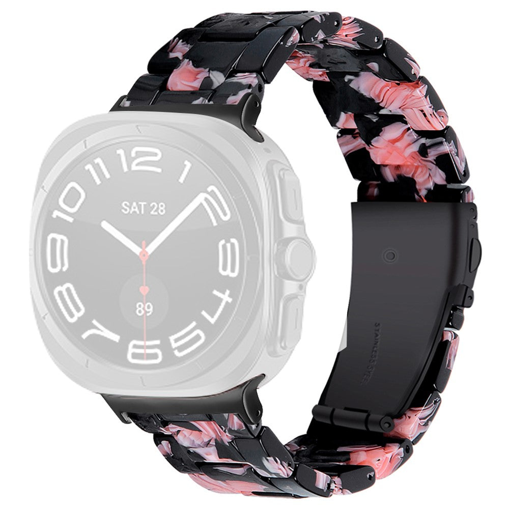 Samsung Galaxy Watch Ultra 47mm Waterproof Resin Acrylic Watch Strap Buckle Design Wrist Band - Style N#serie_14