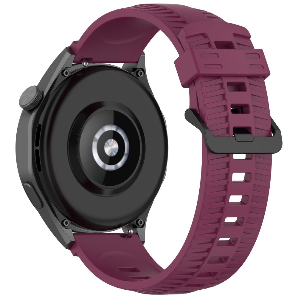 Huawei Watch 4 / 4 Pro / GT 4 46mm Silicone Watch Strap 22mm Tire Texture Wrist Band - Wine Red#serie_1