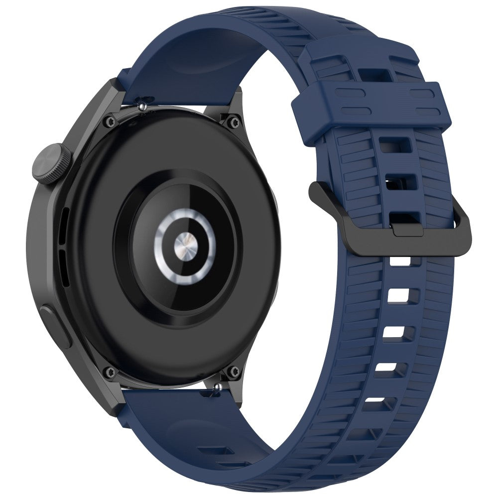 Huawei Watch 4 / 4 Pro / GT 4 46mm Silicone Watch Strap 22mm Tire Texture Wrist Band - Navy Blue#serie_4