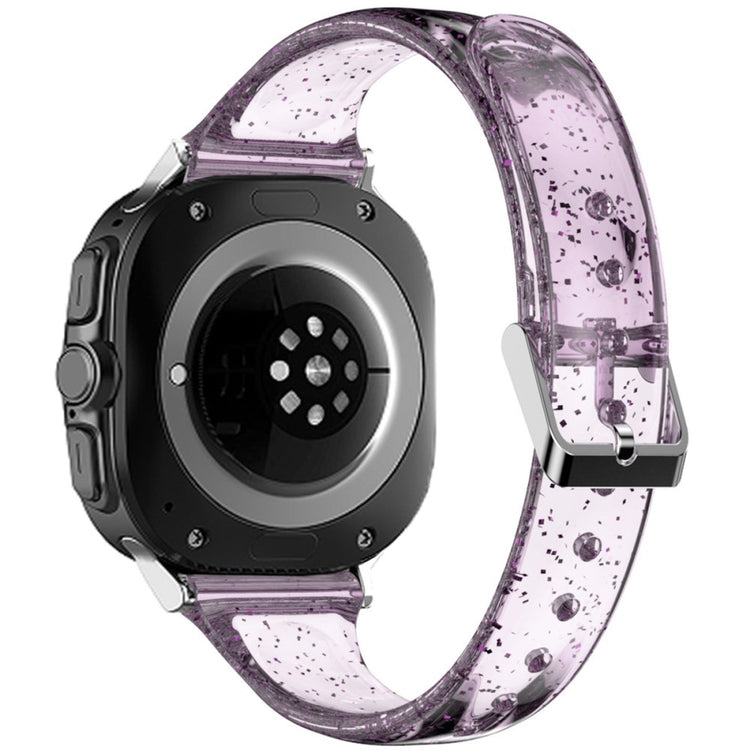 Samsung Galaxy Watch Ultra 47mm Transparent Jelly Glitter Watch Band Flexible Watch Strap - Transparent Purple#serie_6