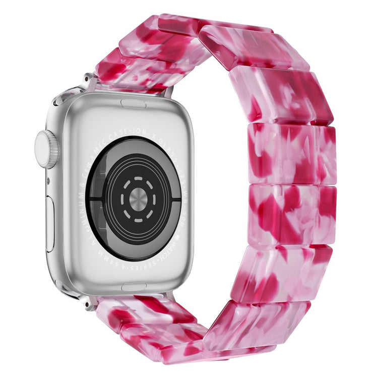 Apple Watch Series 41mm - 40mm - 38mm Resin Blocks Strap - Peach Red#serie_5