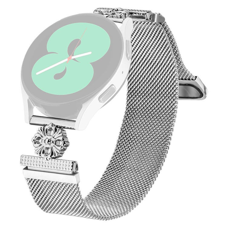 Garmin Instinct 2S Milanese Band Flower Stainless Steel Magnetic Mesh Watch Strap - Silver#serie_1