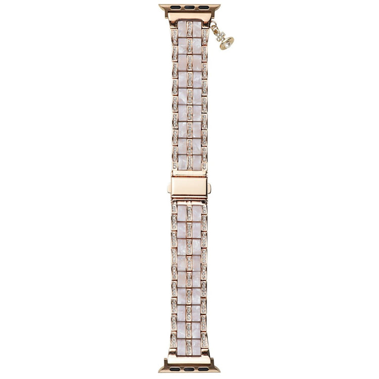 3-bead Strap for Apple Watch Series 49mm - 45mm - 44mm - 42mm - Rose Gold+Rhinestone#serie_4