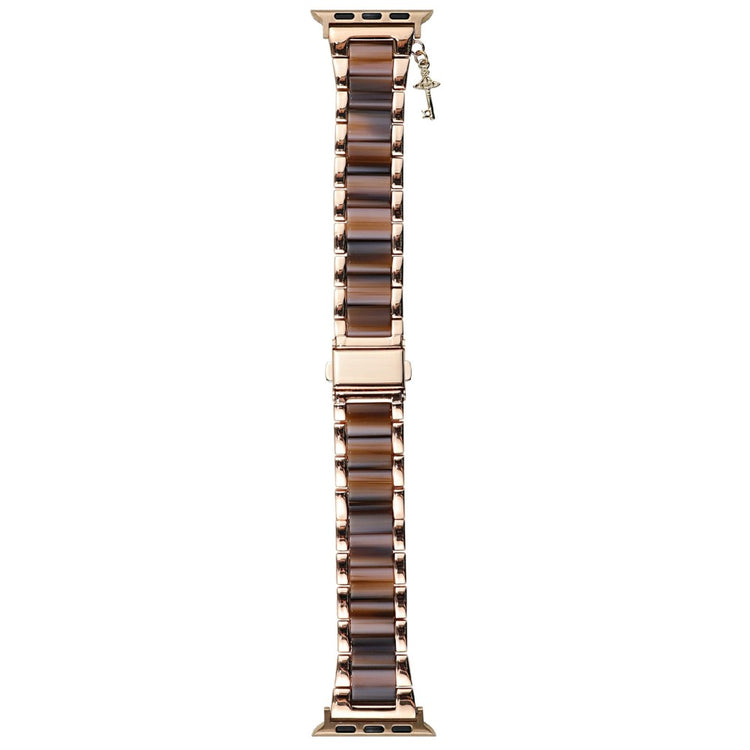 Resin and Zinc Alloy Strap for Apple Watch Series 41mm - 40mm - 38mm Band - Chocolate#serie_2