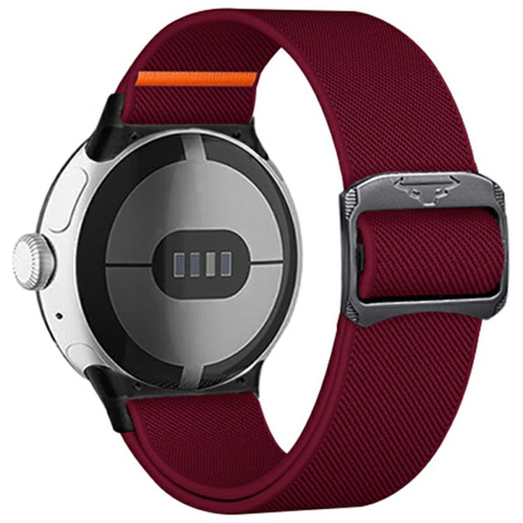 Nylon Strap for Google Pixel Watch 3 41mm / Watch 2 / Pixel Watch Elastic Replacement Watch Band - Wine Red#serie_3