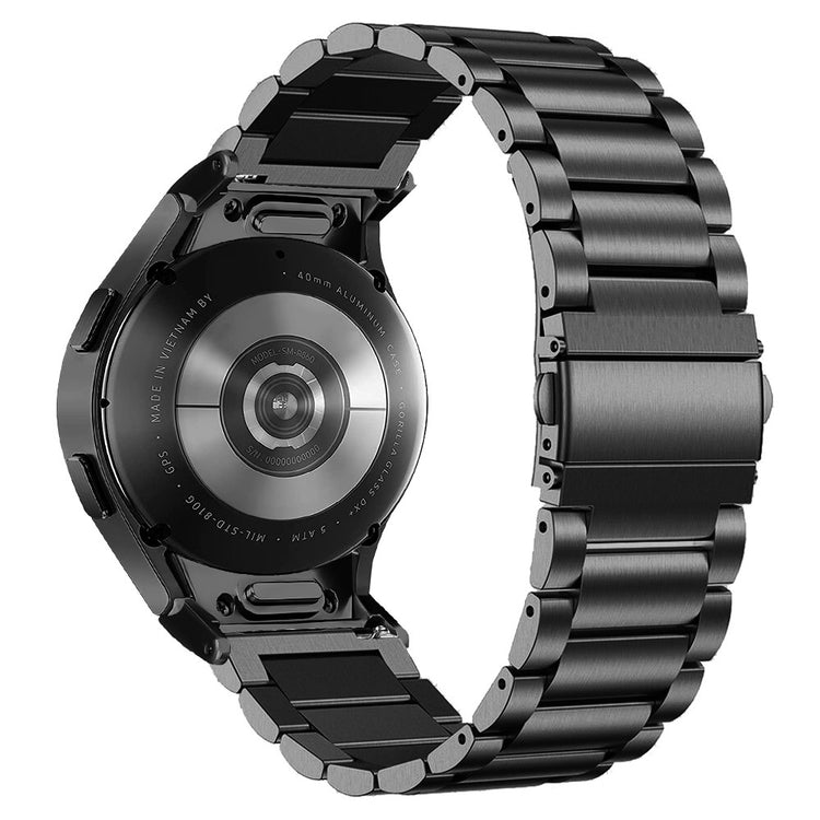 Samsung Galaxy Watch7 40mm / 44mm Strap Quick Release Connector Stainless Steel Watch Band - Black#serie_1