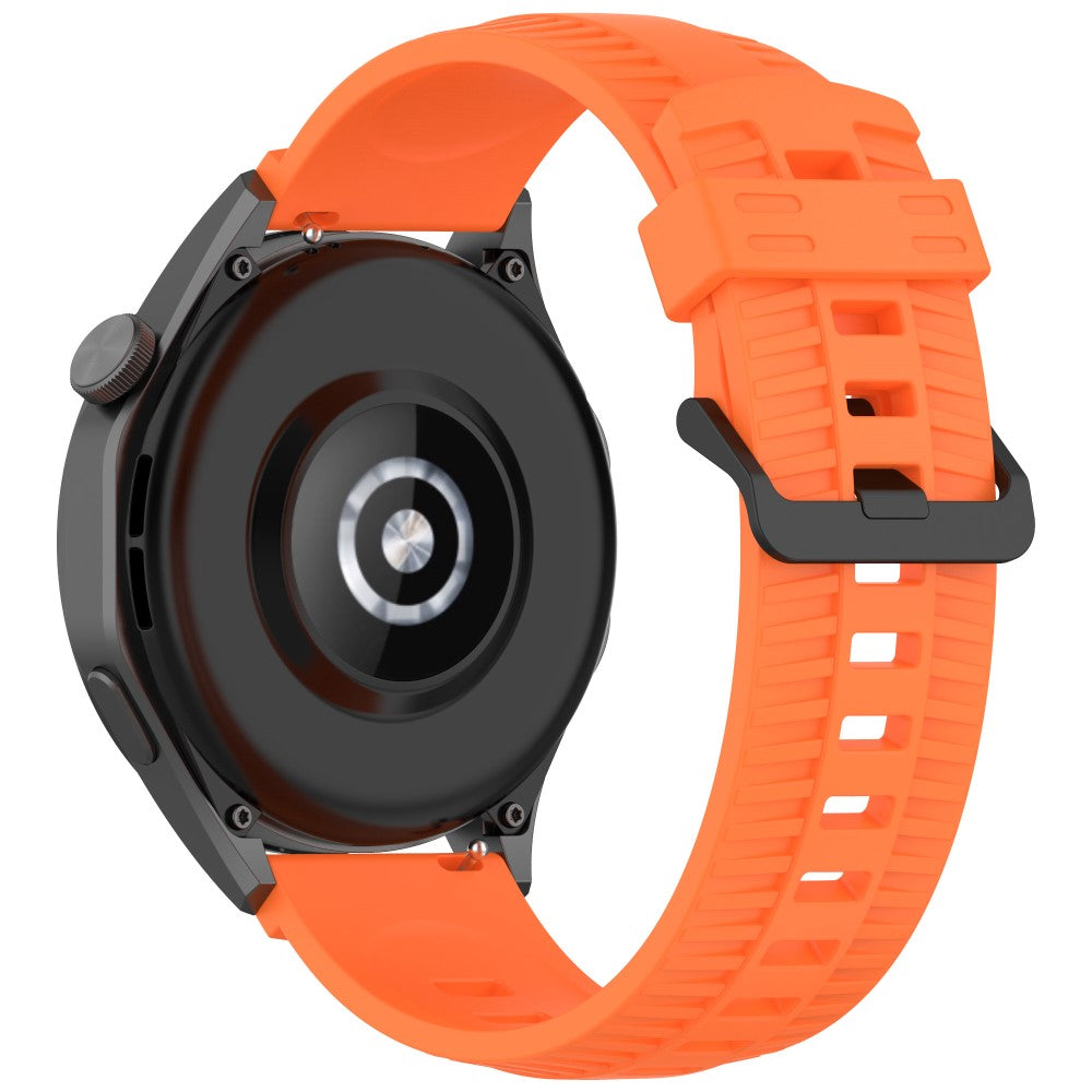 KALEBOL 22mm Silicone Strap for Huawei Watch 4 / 4 Pro / GT 4 46mm Tire Texture Watch Band - Orange#serie_3