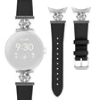 Modisch Google Smartwatch Echtes Leder Und Metall Universell Armband