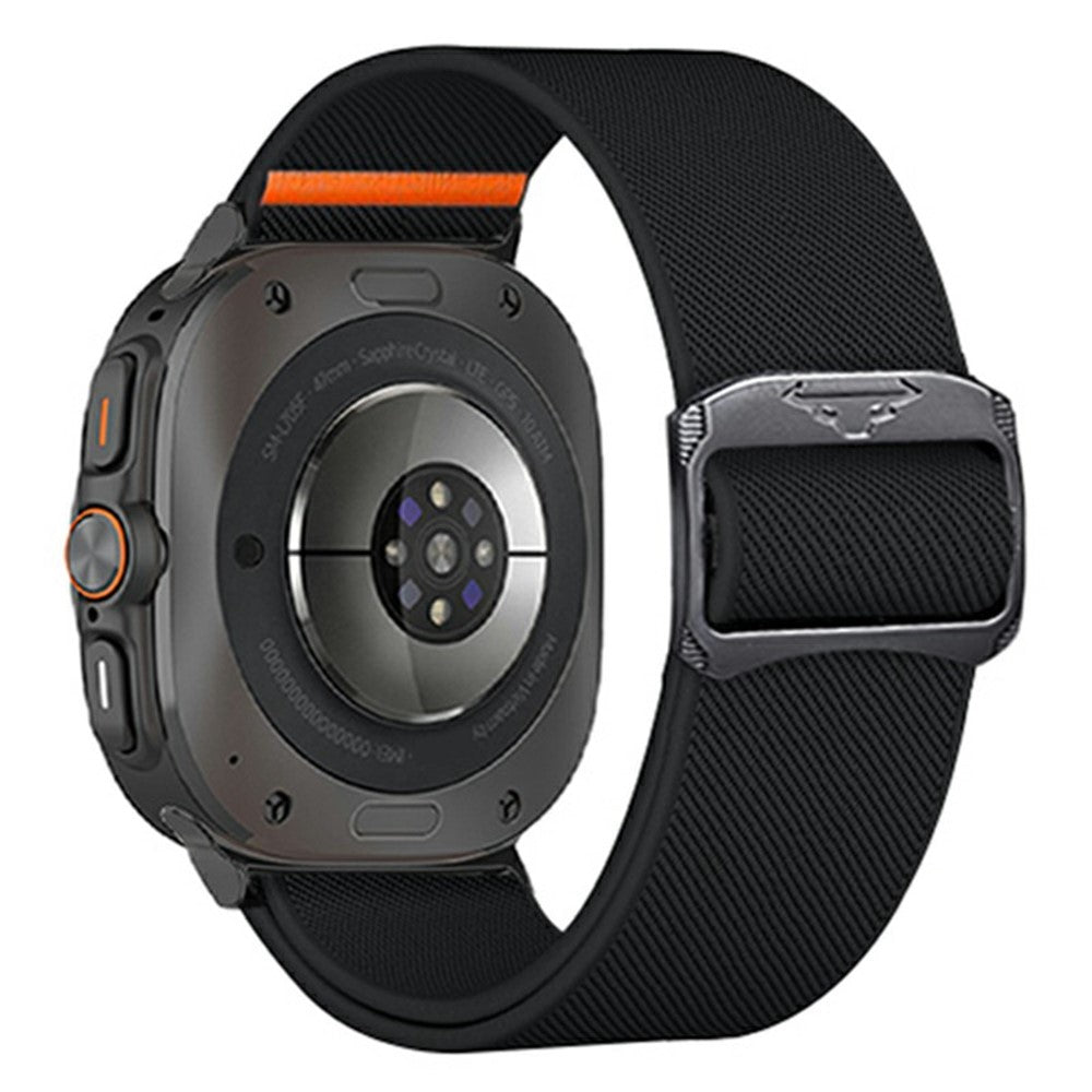 Samsung Galaxy Watch Ultra 47mm Nylon Strap Elastic Replacement Watch Band - Black#serie_2