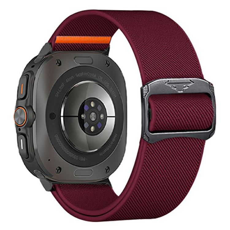 Samsung Galaxy Watch Ultra 47mm Nylon Strap Elastic Replacement Watch Band - Wine Red#serie_3