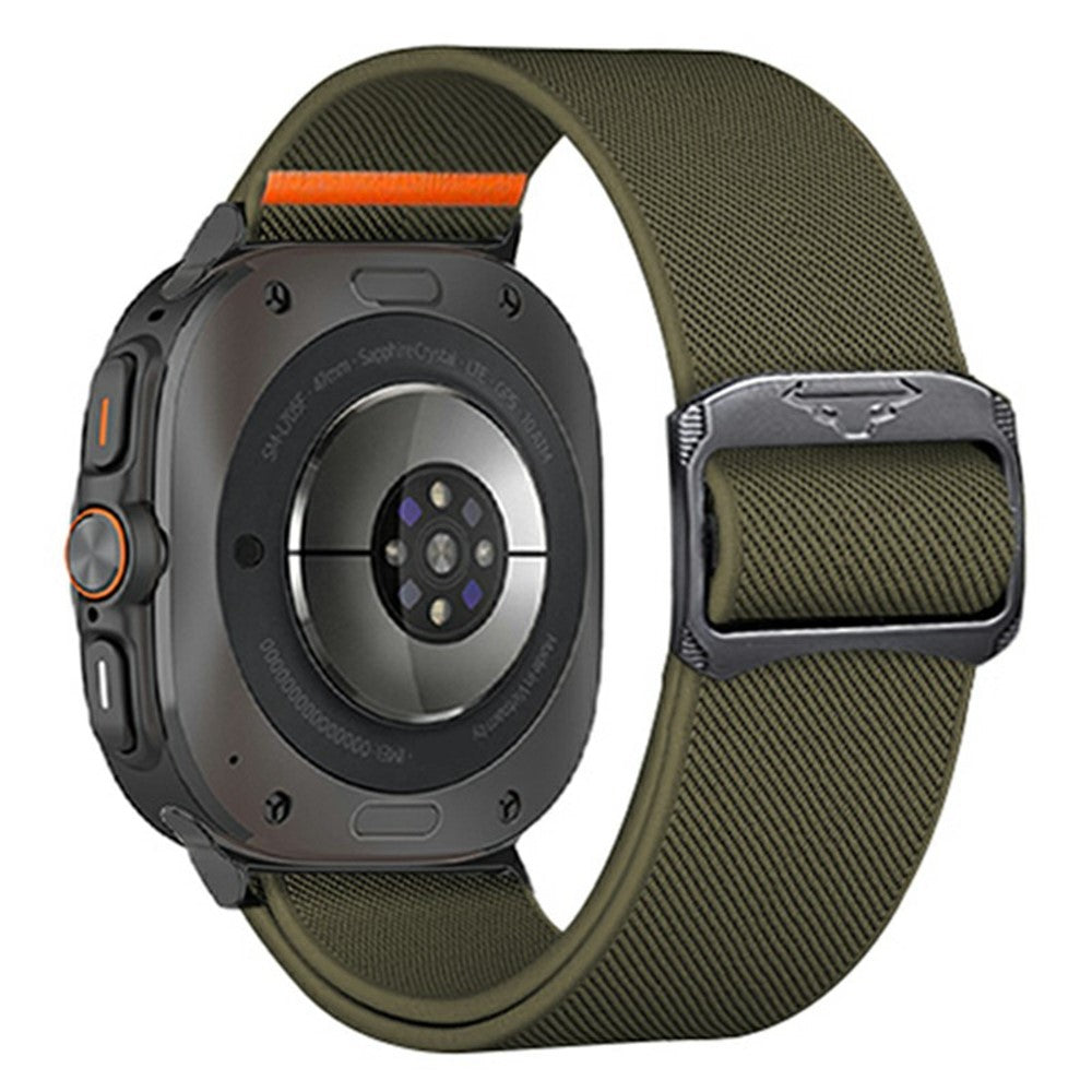 Samsung Galaxy Watch Ultra 47mm Nylon Strap Elastic Replacement Watch Band - Army Green#serie_4