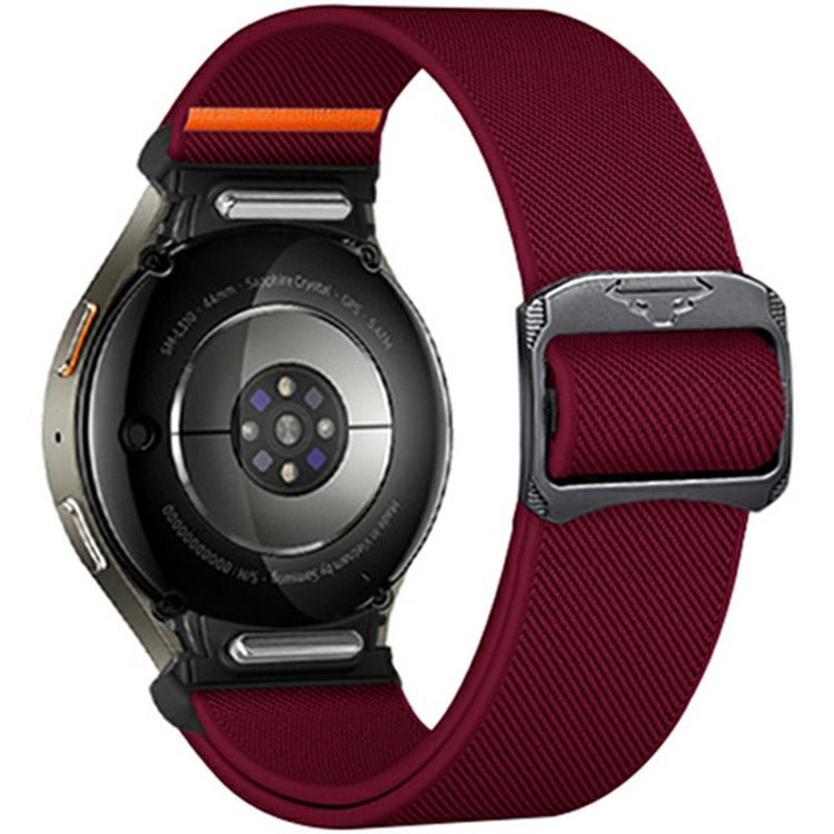 Nylon Strap for Samsung Galaxy Watch FE 40mm / Watch7 / Watch6 / Watch 5 / Watch4 Elastic Band - Wine Red#serie_3