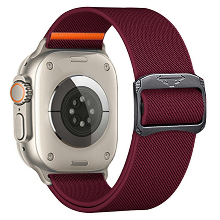 Nylon Strap for Apple Watch Series 49mm - 45mm - 44mm - 42mm Band - Wine Red#serie_3