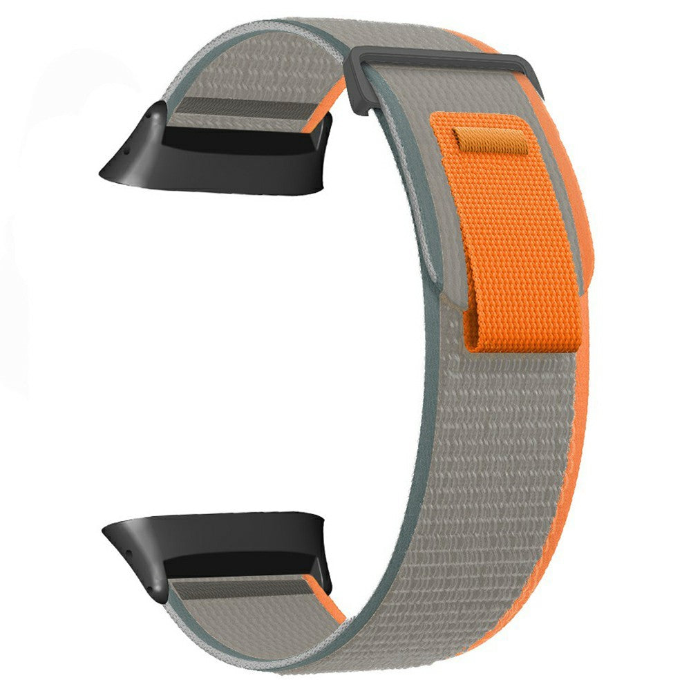 Polar Vantage Watch Strap Nylon Loop Adjustable Wrist Band - Orange+Grey#serie_1