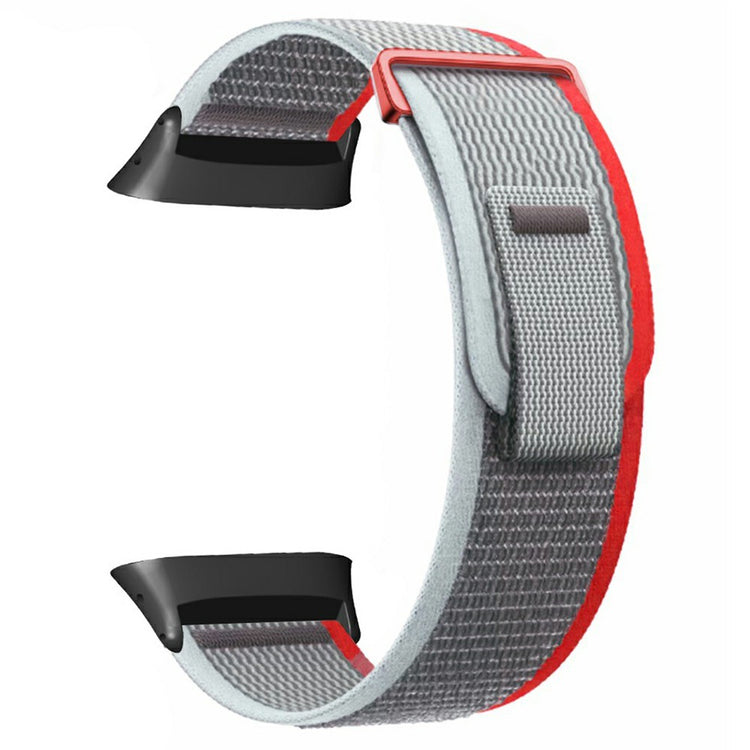 Polar Vantage Watch Strap Nylon Loop Adjustable Wrist Band - Red+Grey#serie_5