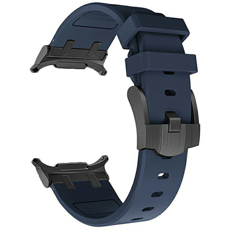 Samsung Galaxy Watch Ultra 47mm Watch Strap Replacement Silicone Watch Band - Black+Blue#serie_10