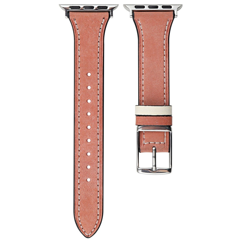 Apple Watch Series 49mm - 45mm - 44mm - 42mm Genuine Leather Watch Band - Pink#serie_1