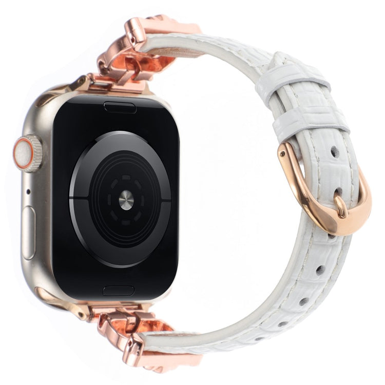 Apple Watch Series 49mm - 45mm - 44mm - 42mm Watchband - Rose Gold / White#serie_4