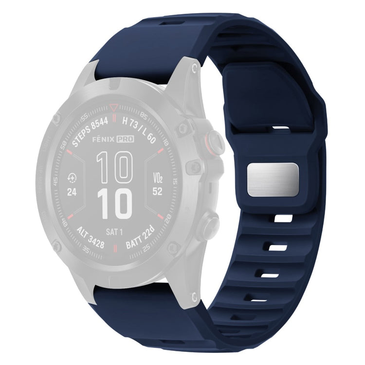 26mm Silicone Band Garmin Fenix 8 51mm / Enduro 3 / Enduro 2 Quick Release Watch Strap - Dark Blue#serie_8