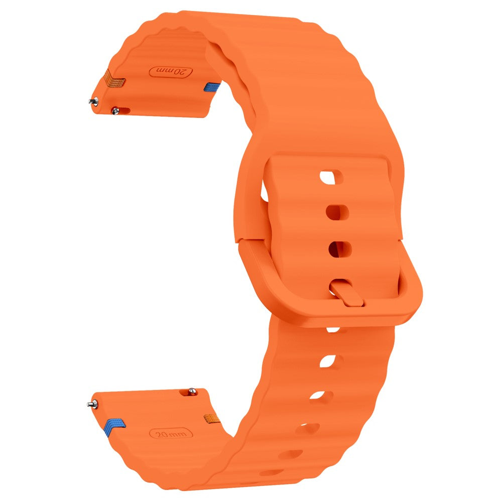 22mm Silicone Band Xiaomi Watch S4 Sport / Redmi Watch 5 Active Wave Design Watch Strap - Orange#serie_1