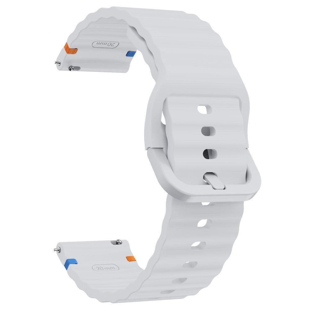 22mm Silicone Band Xiaomi Watch S4 Sport / Redmi Watch 5 Active Wave Design Watch Strap - Light Grey#serie_7