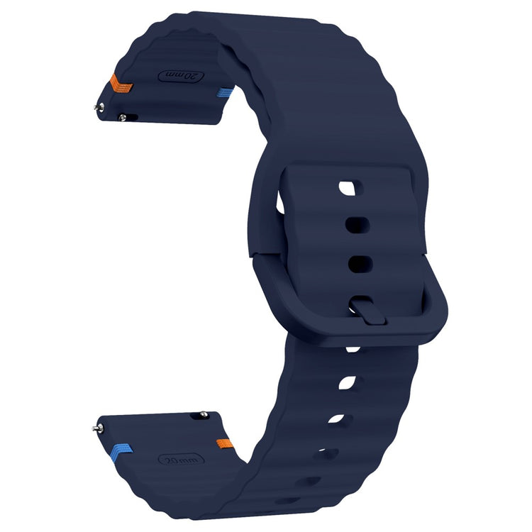 22mm Silicone Band Xiaomi Watch S4 Sport / Redmi Watch 5 Active Wave Design Watch Strap - Midnight Blue#serie_10