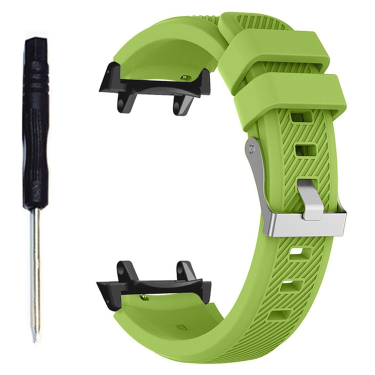 Huami Amazfit T-Rex 3 Replacement Strap Twill Texture Soft Silicone Watch Band with Connector, Screwdriver - Fluorescent Green#serie_2